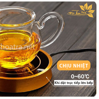LY TRÀ THỦY TINH CÓ LÕI LỌC - 350ml