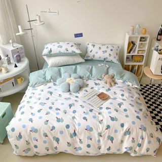 Bộ Chăn Ga Gối Cotton Living, cotton 100%