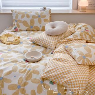 Bộ Chăn Ga Gối Cotton Living, cotton 100%