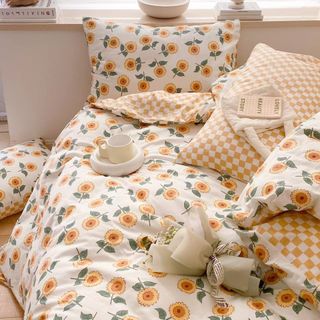 Bộ Chăn Ga Gối Cotton Living, cotton 100%
