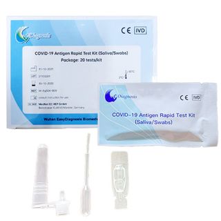 [HỘP/20KIT] KIT TEST NHANH NƯỚC BỌT EASY DIAGNOSIS ANTIGEN RAPID TEST (SALIVA/SWABS)