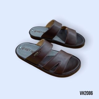 Dép Da Nam – Dép Quai Ngang Da Bò Thật Việt Hưng VH2086