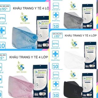Khẩu trang kf94 Skymask loại có màu