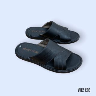 Dép Da Nam – Dép Quai Ngang Da Bò Thật Việt Hưng VH2126