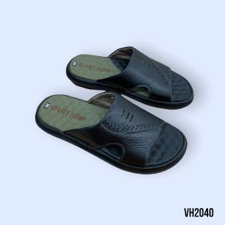 Dép Da Nam Cao Cấp Việt Hưng-Da Bò Thât 100%-VH2040