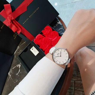 SET ĐỒNG HỒ DA HOA DANIEL WELLlNGTON SIÊU XINH