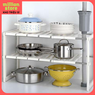 KỆ GẦM TỦ BẾP 2 TẦNG INOX TIỆN LỢI