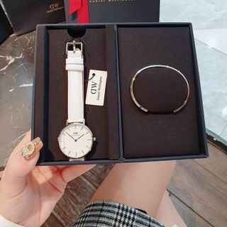 SET ĐỒNG HỒ DA DANIEL WELLlNGTON KÈM VÒNG TAY HOT