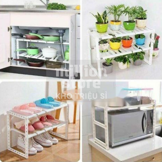 KỆ GẦM TỦ BẾP 2 TẦNG INOX TIỆN LỢI