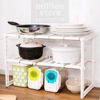KỆ GẦM TỦ BẾP 2 TẦNG INOX TIỆN LỢI