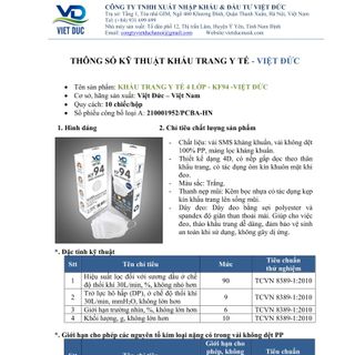 Khẩu trang y tế 4 lớp KF94
