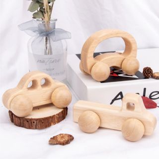 Xe đồ chơi gỗ tự nhiên an toàn giành cho bé