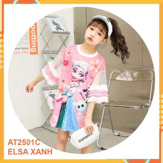 ĐẦM THUN 3D IN HÌNH XINH XẮN BÉ GÁI - SỈ GIÁ TỐT - AT2501C