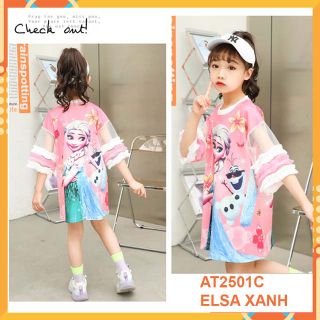 ĐẦM THUN 3D IN HÌNH XINH XẮN BÉ GÁI - SỈ GIÁ TỐT - AT2501C
