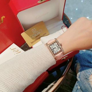 ĐỒNG HỒ CARTlER DA NỮ TRUNG CẤP XINH XINH