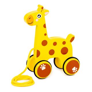 Đồ chơi xe kéo tập đi hình thú siêu xinh gỗ tự nhiên an toàn cho bé