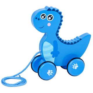 Đồ chơi xe kéo tập đi hình thú siêu xinh gỗ tự nhiên an toàn cho bé