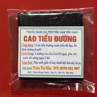 CAO TIỂU ĐƯỜNG- THUỐC NAM DÂN TỘC DAO