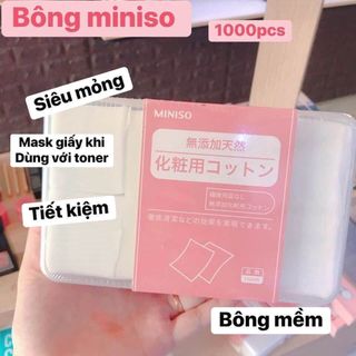 Bông tẩy trang Nhật 1000 miếng