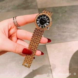 ĐỒNG HỒ CARTlER LA MÃ DÂY BI MẶT VIỀN ĐÁ