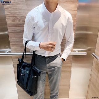 ÁO SƠ MI TAY DÀI AKUBA 01U0155