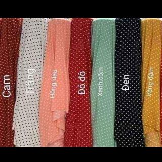 Vải lụa chấm bị 100d