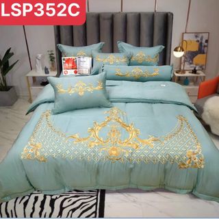 Bộ Chăn Ga Gối Lụa Tơ Tằm Cao Cấp 7 món