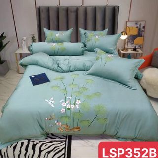Bộ Chăn Ga Gối Lụa Tơ Tằm Cao Cấp 7 món