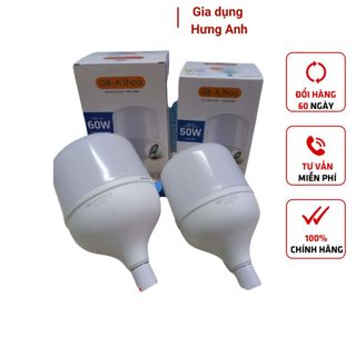 Bóng đèn Led trụ nhôm 60w 50w 40w Thiết Bị Điện G8 ánh sáng trắng tiết kiệm điện 80% giá sỉ