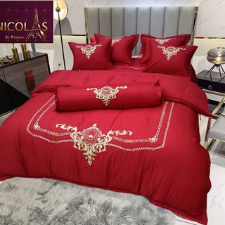 Bộ Chăn Ga Gối Lụa Tơ Tằm Cao Cấp Trần Bông