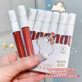 Set 6 cây son gấu trắng