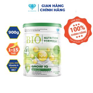 Sữa Bột BIO Nutrition Formula Grow IQ Cho Trẻ 1-15 Tuổi Hộp 900g giá sỉ