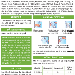 Sữa Bột BIO Nutrition Formula BA GOAT Dành Cho Trẻ 6-36 Tháng Tuổi