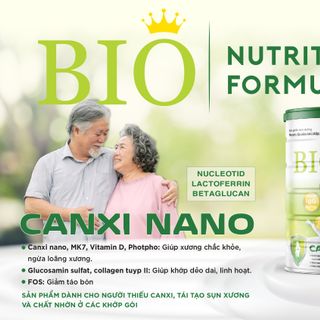 Sữa Bột BIO Nutrition Formula Canxi Nano Dành Cho Người Trên 18 Tuổi