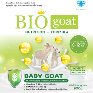 Sữa Bột BIO Nutrition Formula BABY GOAT Dành Cho Trẻ 0-12 Tháng Tuổi Hộp 900 gram