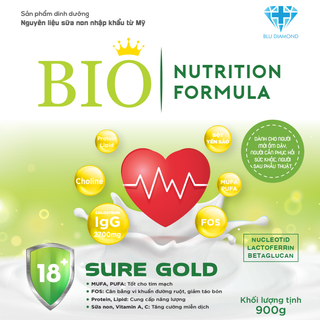 Sữa Bột BIO Nutrition Formula SURE GOLD Dành Cho Người Trên 18 Tuổi