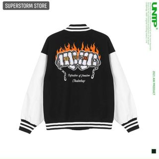 Áo khoác bomber nỉ ngoại logo Đ dày mịn may kỹ đẹp