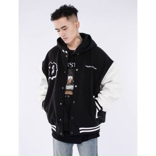 Áo khoác bomber nỉ ngoại logo Đ dày mịn may kỹ đẹp