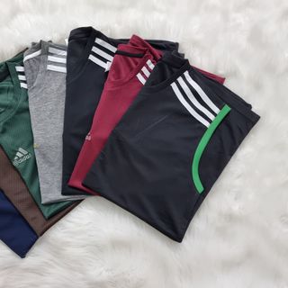 Áo sát nách nam tập gym thể thao kiểu 3 sọc vai chất vải nhập ngoại