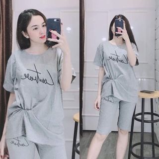 Đồ bộ, Set bộ đồ thun, set đồ thun lững mặc nhà, đi chơi, dễ thương SBL01