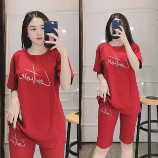 Đồ bộ, Set bộ đồ thun, set đồ thun lững mặc nhà, đi chơi, dễ thương SBL01