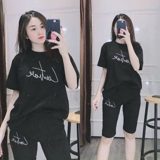 Đồ bộ, Set bộ đồ thun, set đồ thun lững mặc nhà, đi chơi, dễ thương SBL01