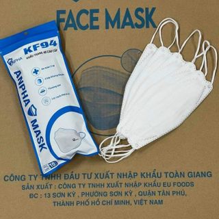 THÙNG 300 CÁI KHẨU TRANG KF94 CHÍNH HÃNG ANPHA,4 LỚP DÀY DẶN,THỜI TRANG