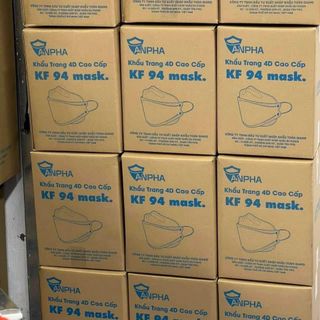 THÙNG 300 CÁI KHẨU TRANG KF94 CHÍNH HÃNG ANPHA,4 LỚP DÀY DẶN,THỜI TRANG