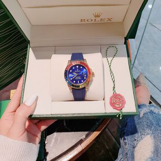 ĐỒNG HỒ ROLEXX ĐÁ MÀU TRUNG CẤP