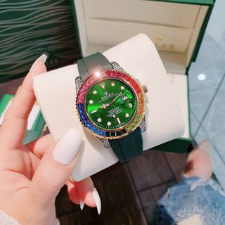 ĐỒNG HỒ ROLEXX ĐÁ MÀU TRUNG CẤP