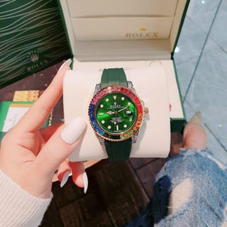 ĐỒNG HỒ ROLEXX ĐÁ MÀU TRUNG CẤP