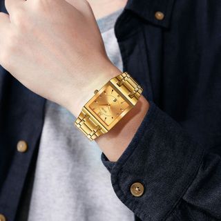 ĐỒNG HỒ NAM DÂY THÉP KHÔNG GỈ SKMEI TREND ĐỒNG HỒ MẶT VUÔNG THỜI TRANG CHO PHÁI MẠNH
