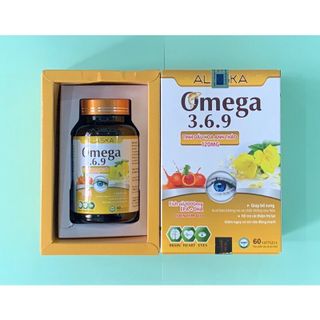 Dầu Cá OMEGA 369 ALASKA Tinh Dầu Hoa Anh Thảo - Hộp 60 viên -Dưỡng chất cho đôi mắt , giảm mỡ máu, ngăn ngừa lão hóa