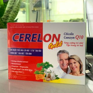 Cerelon Gold Viên Uống Bổ Não Usa Pharma (H/100v) (Đỏ) giá sỉ